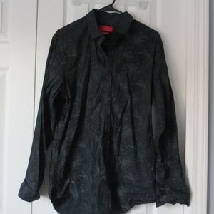 Black and White Zara Man Dress Shirt